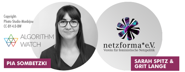 Pia Sombetzki und netzforma* Logo